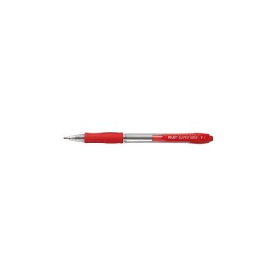 Pilot Super Grip penne a sfera a scatto rosse, punta fine 0,7 mm, confezione da 12