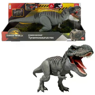 Mattel Jurassic World Power Devour T-Rex con Suoni, 21 cm