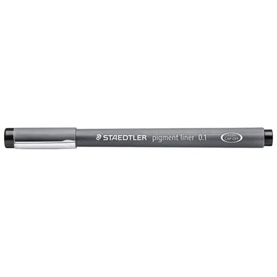 Staedtler Pigment Liner 308 – Penna tecnica nera, punta 0,1 mm