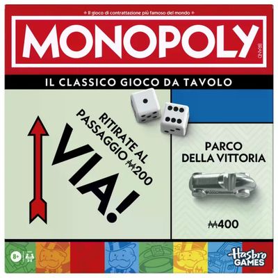 Hasbro Monopoly Classico Refresh – Gioco da Tavolo per 2-6 Giocatori, 8+ Anni