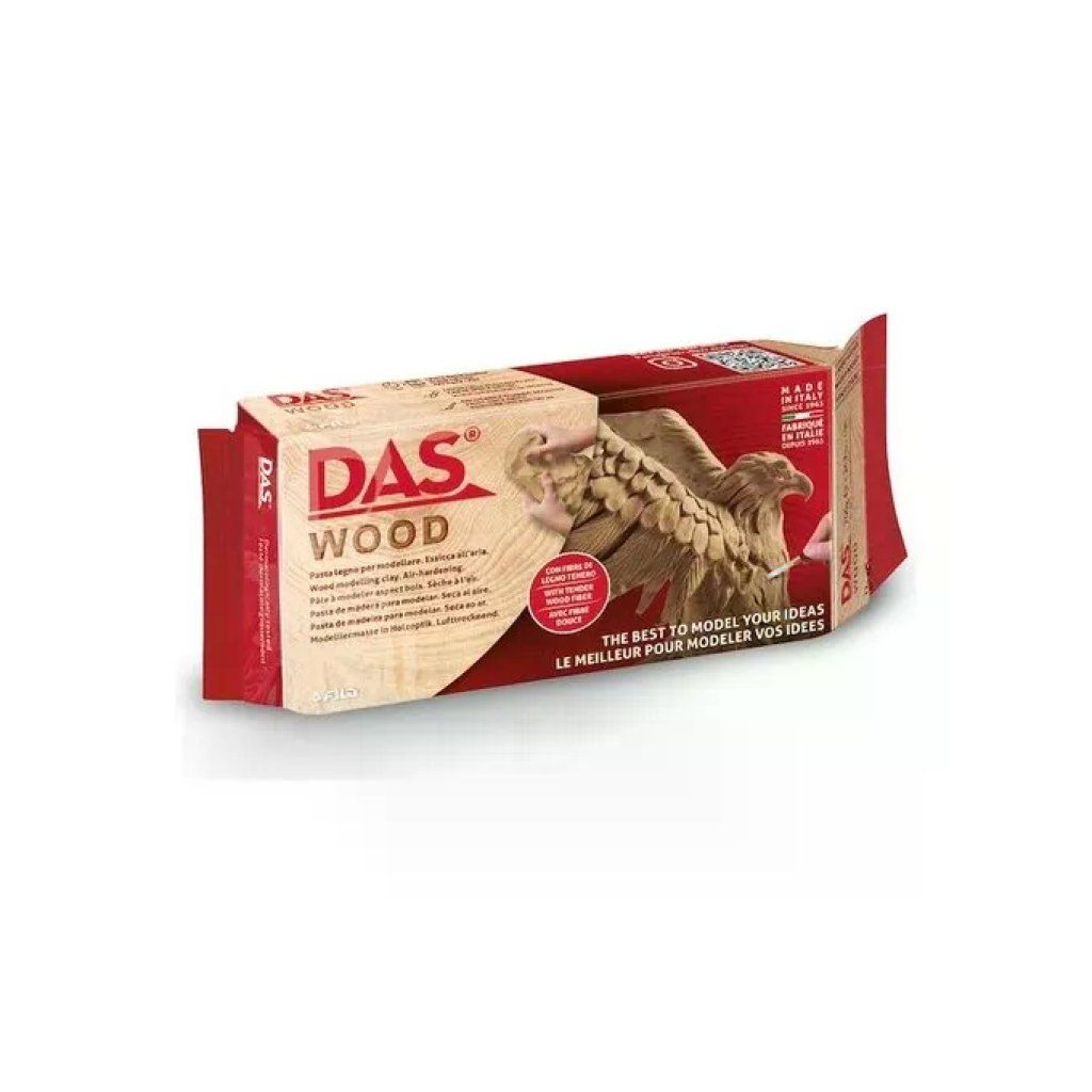 DAS Wood Pasta da Modellare Effetto Legno, 350 g