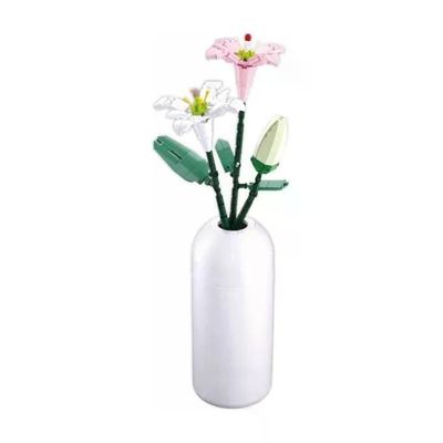 Sluban Gigli con Vaso – Set di Costruzioni Floreale