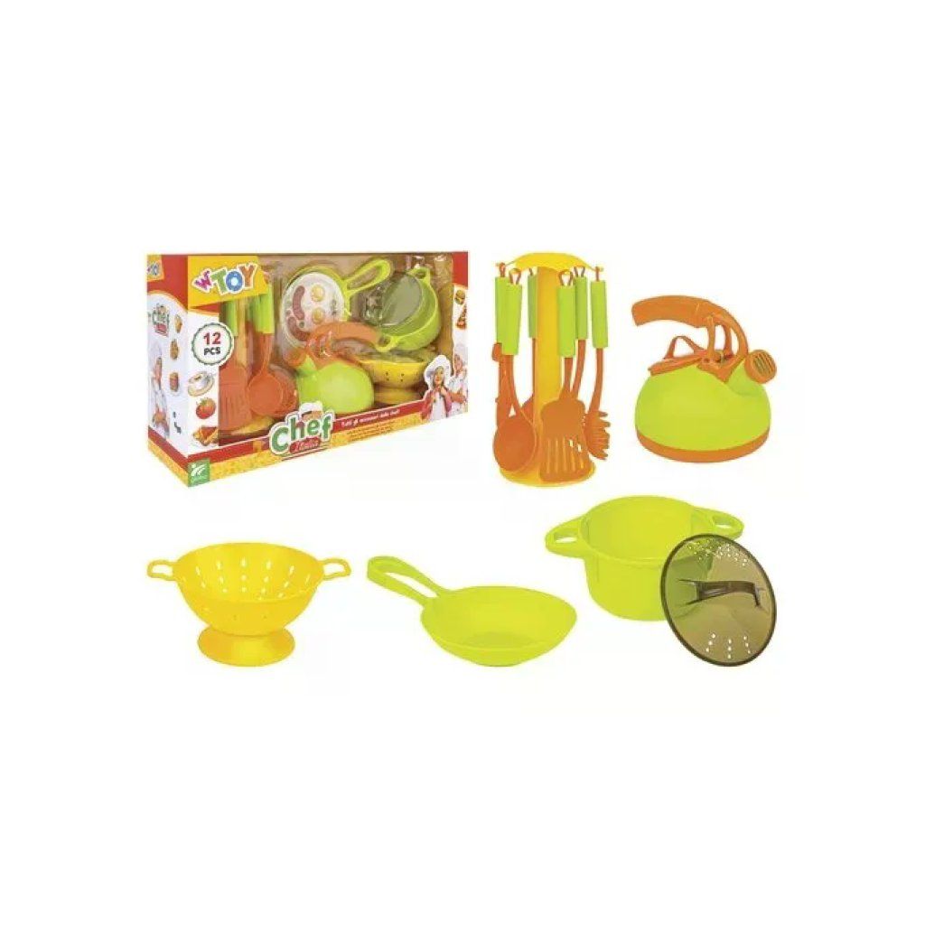 GLOBO Playset Cucina per Bambini, 12 Accessori da Chef