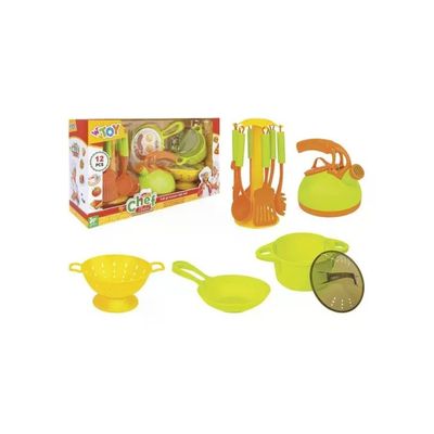 GLOBO Playset Cucina per Bambini, 12 Accessori da Chef