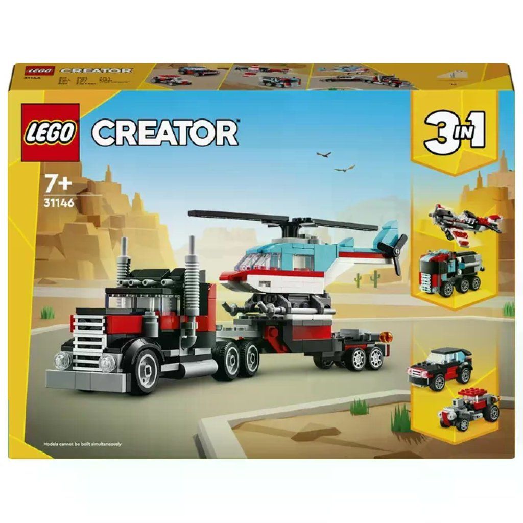 LEGO Creator 3 in 1 Autocarro con Elicottero 31146
