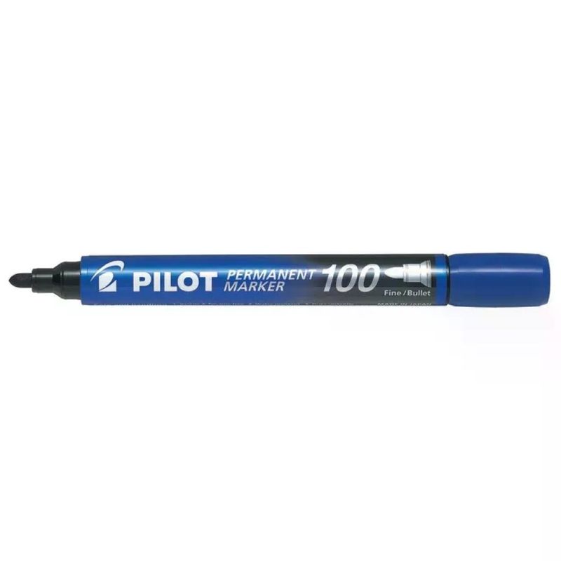 Pilot SCA 100 Confezione 12 Marcatori Punta Tonda 1mm Blu