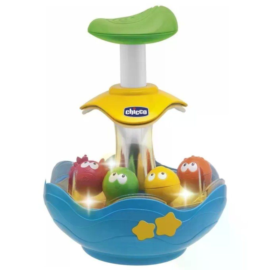 Chicco Trottola Acquario Elettronica con Luci e Suoni, 6-36 Mesi Chicco Trottola Acquario Elettronica con Luci e Suoni, 6-36 Mesi