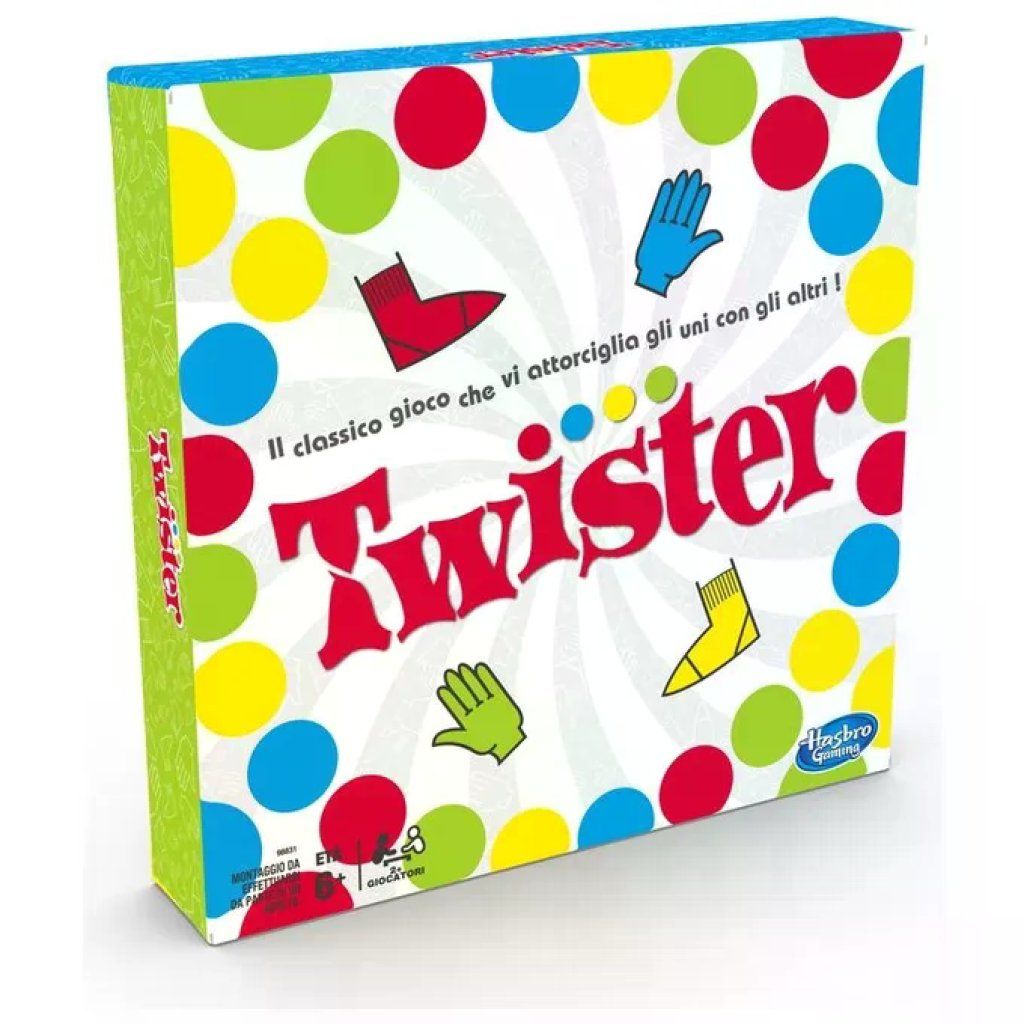 Hasbro Gaming Twister – Gioco in scatola per 2-4 giocatori, dai 6 anni Hasbro Gaming Twister – Gioco in scatola per 2-4 giocatori, dai 6 anni