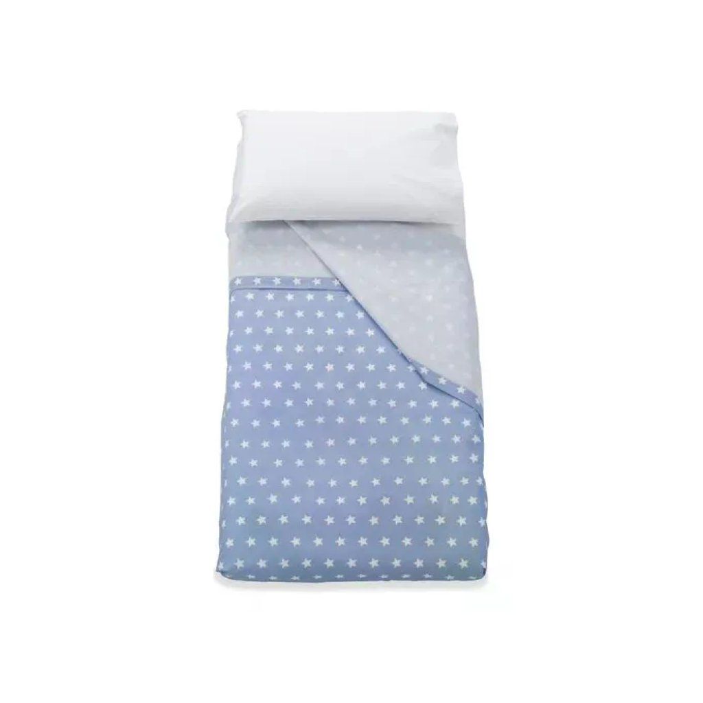 Italbaby 020.1008-002 STARLETTE Set Lenzuola 3 Pezzi 100% Cotone per Lettino Azzurro