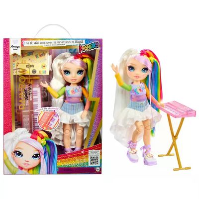 Rainbow High Junior High Amaya Rock Band – Bambola 23 cm con tastiera Rainbow High Junior High Amaya Rock Band – Bambola 23 cm con tastiera