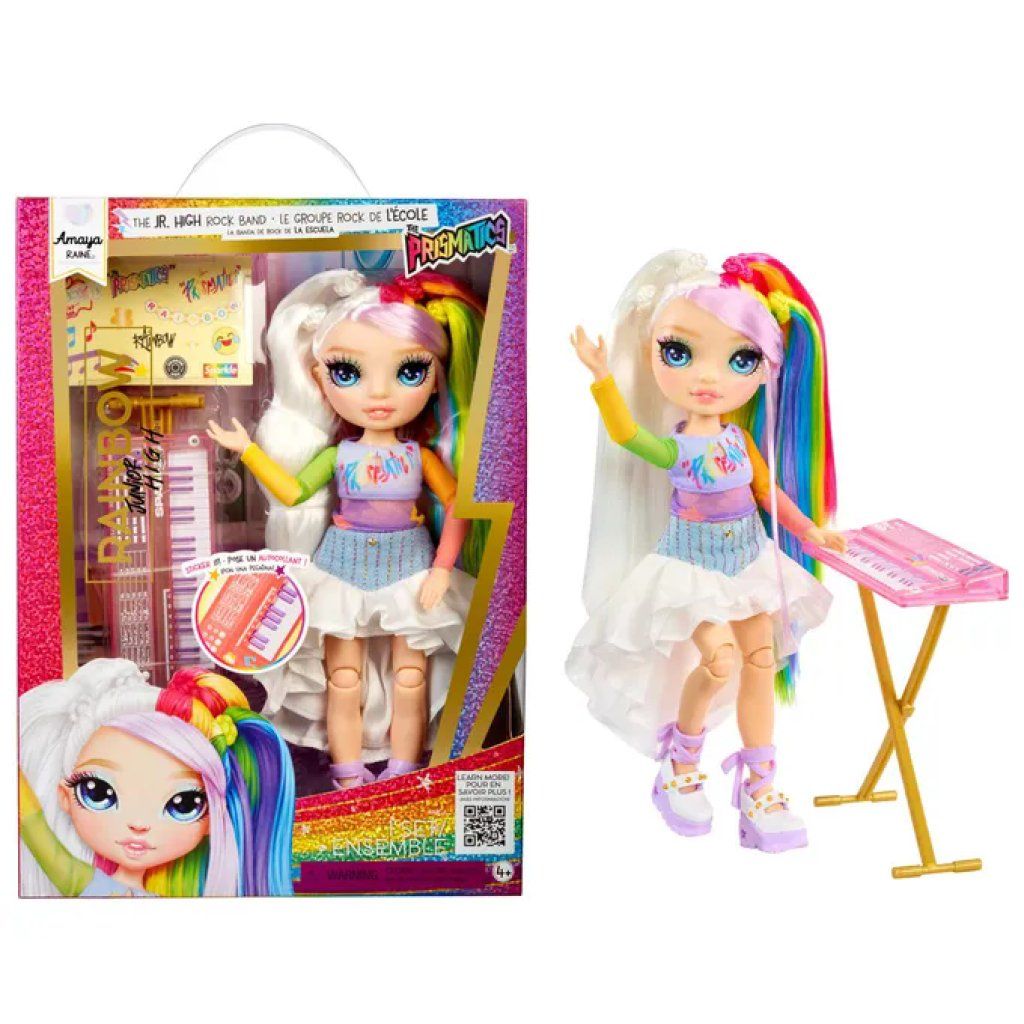 Rainbow High Junior High Amaya Rock Band con Tastiera, 23 cm