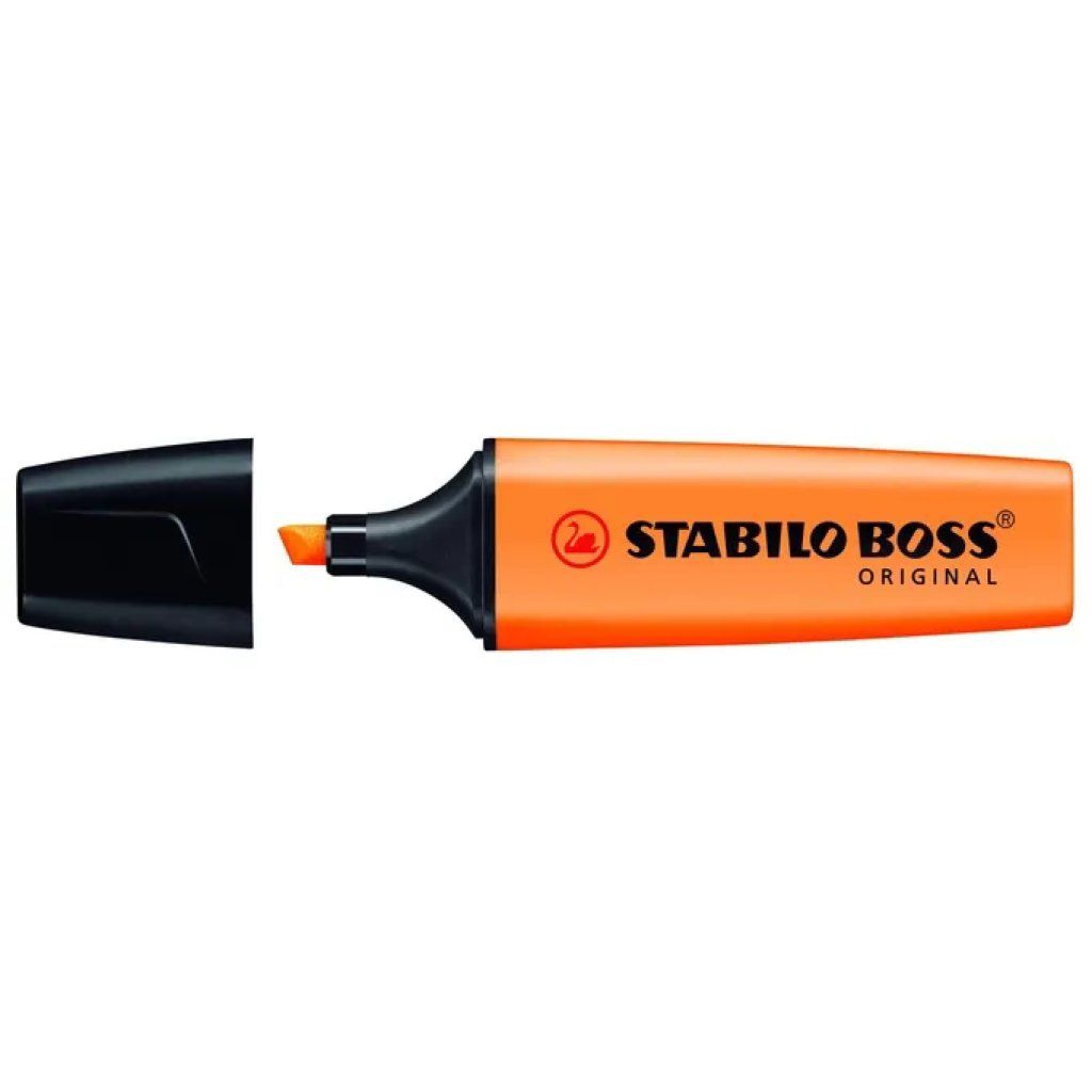 STABILO BOSS ORIGINAL – Set di 10 evidenziatori arancioni