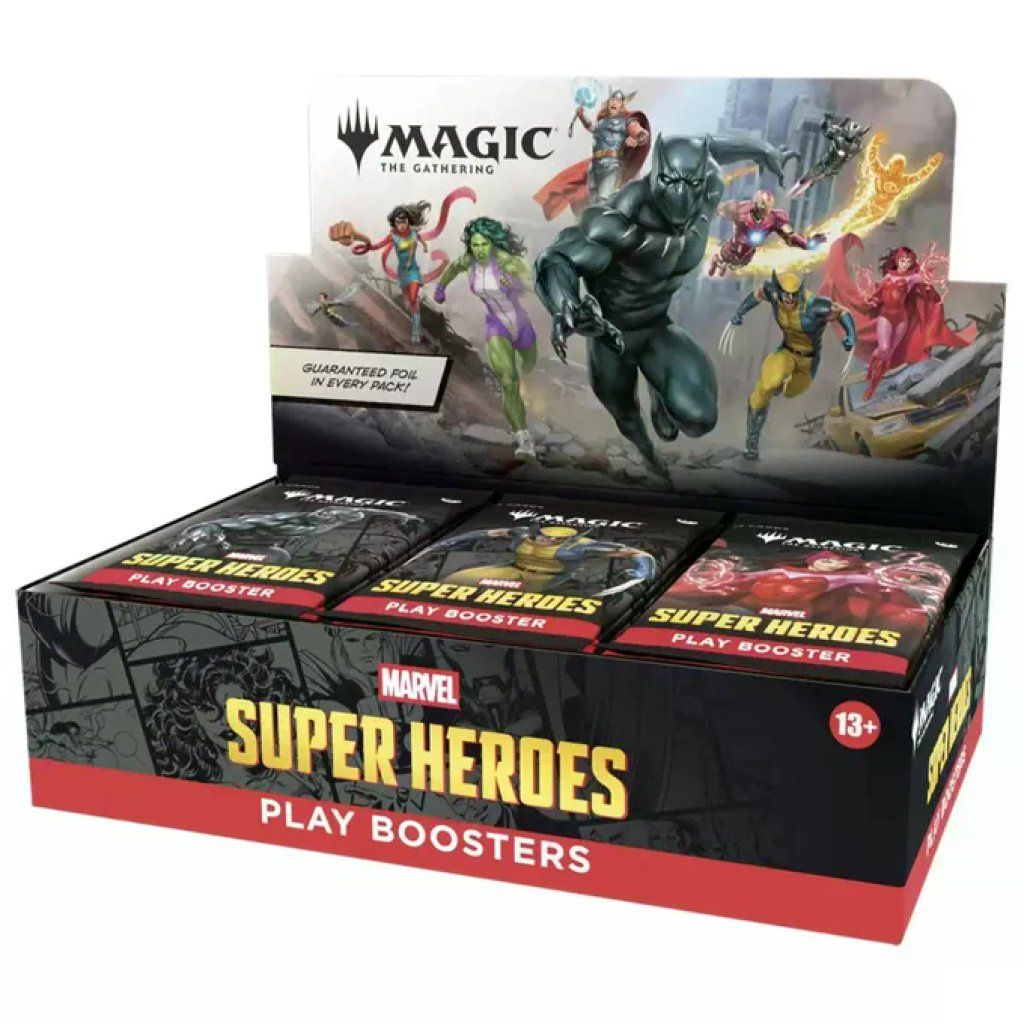 WIZARDS OF THE COAST Magic: The Gathering Marvel Super Heroes – Display Play Booster, 30 buste in italiano WIZARDS OF THE COAST Magic: The Gathering Marvel Super Heroes – Display Play Booster, 30 buste in italiano