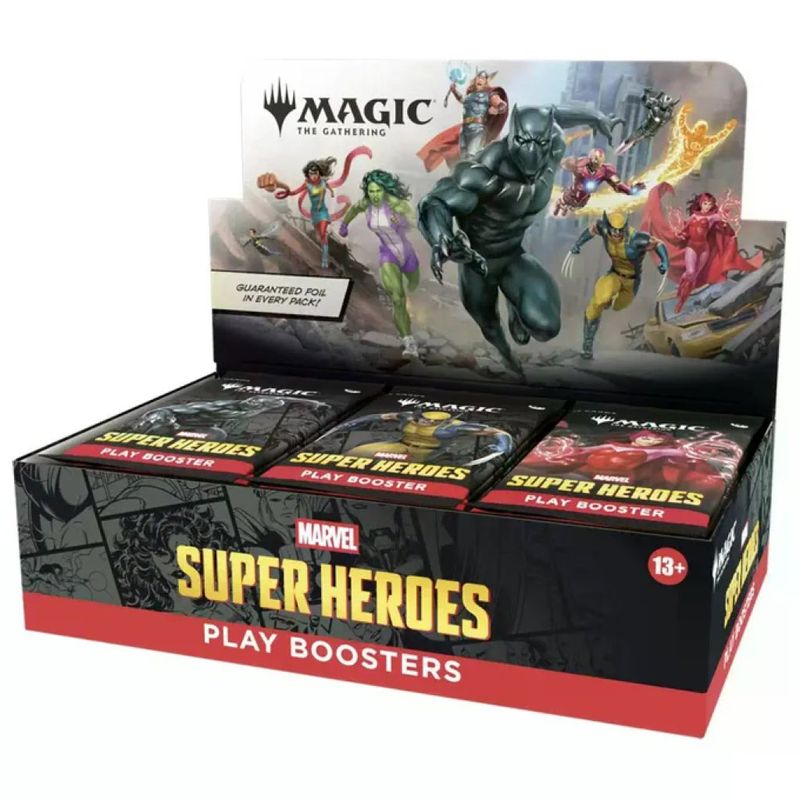WIZARDS OF THE COAST Magic: The Gathering Marvel Super Heroes – Display Play Booster, 30 buste in italiano