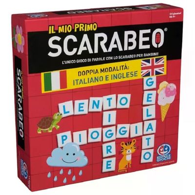 Spin Master Il Mio Primo Scarabeo – Gioco da Tavolo Italiano e Inglese, 4+ Anni