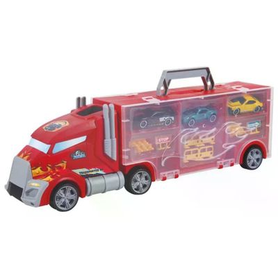 ODS Silver Wheel Camion Trasportatore con 3 Auto Die Cast