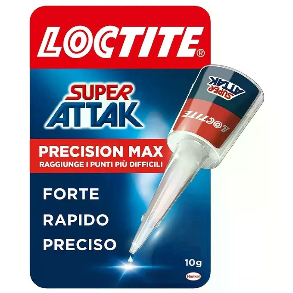 SUPER ATTACK Loctite Super Attak Precision Max – Colla liquida trasparente 10 g