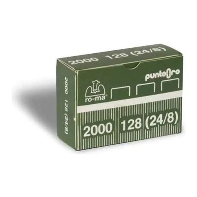 RO-MA Punti Metallici 128 Oro 24/8 – 2000 pezzi RO-MA Punti Metallici 128 Oro 24/8 – 2000 pezzi