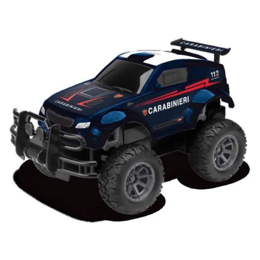 RE.EL TOYS Auto radiocomandata Carabinieri RE.EL TOYS 1:16 con grandi pneumatici RE.EL TOYS Auto radiocomandata Carabinieri RE.EL TOYS 1:16 con grandi pneumatici
