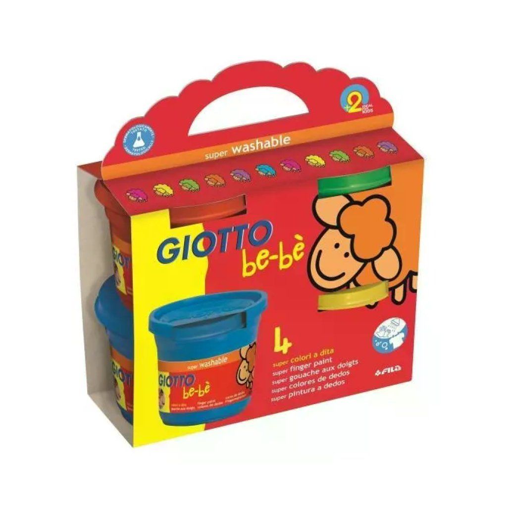 Giotto Be-bè Super Colori a Dita, 4 x 150 ml Giotto Be-bè Super Colori a Dita, 4 x 150 ml