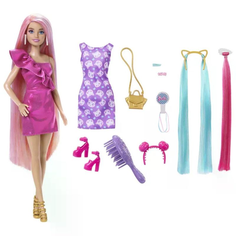 Barbie Bambola alla Moda JDC85 Multicolore con Abito Rimovibile e Accessori 3+ anni