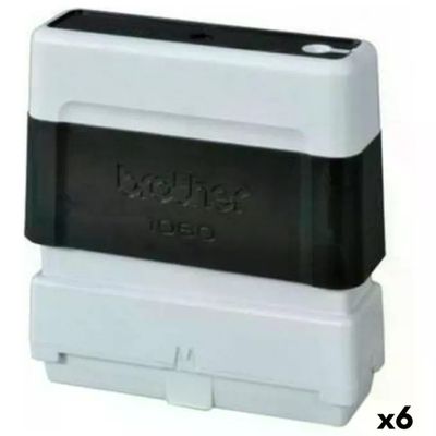 Brother PR1060B Timbro Autoinchiostrante Nero 10 × 60 mm, Confezione da 6