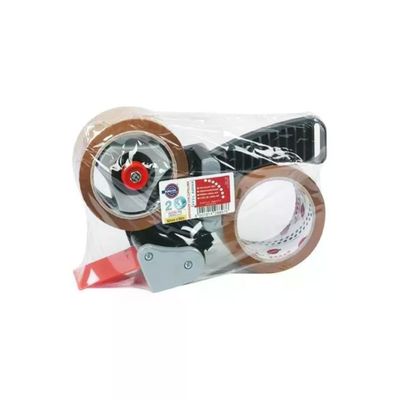 Eurocel Chiudipacco con 2 Nastri Adesivi Avana 50 mm x 66 m