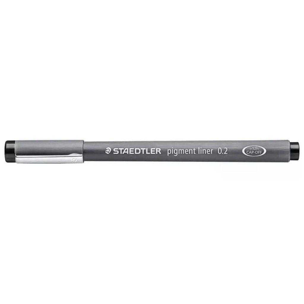 Staedtler Pigment Liner 308 – Fineliner Nero 0,2 mm, Confezione da 10