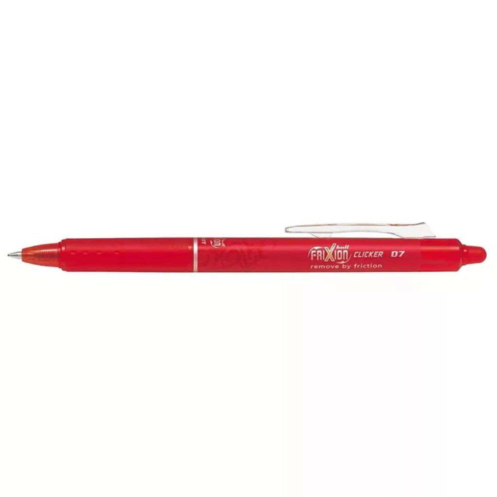 Pilot FriXion Clicker – Penna cancellabile rossa 0,7 mm, confezione da 12