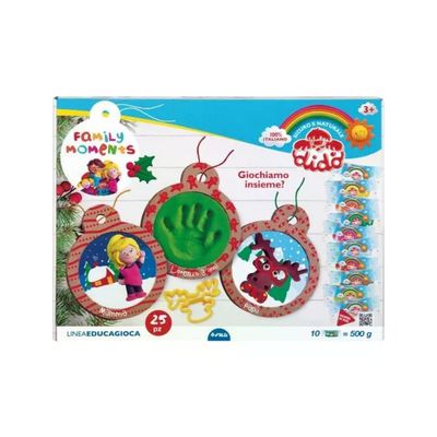 DIDO F361900 Family Moments Pasta Modellabile Kit Creativo Natalizio 500g 25 Pezzi 3+ colore Bianco DIDO F361900 Family Moments Pasta Modellabile Kit Creativo Natalizio 500g 25 Pezzi 3+ colore Bianco