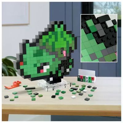 MEGA BLOKS Pixel Art Bulbasaur Pokémon – Set da costruzione MEGA BLOKS Pixel Art Bulbasaur Pokémon – Set da costruzione