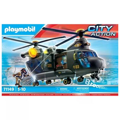 PLAYMOBIL City Action 71149 – Elicottero Unità Speciale con luci e suoni
