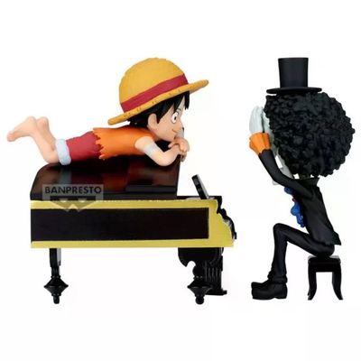 Banpresto One Piece WCF Log Stories: Luffy e Brook, 8 cm