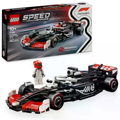 LEGO Speed Champions MoneyGram Haas F1 Team VF-24 – Set da costruzione con minifigure, 10+ anni