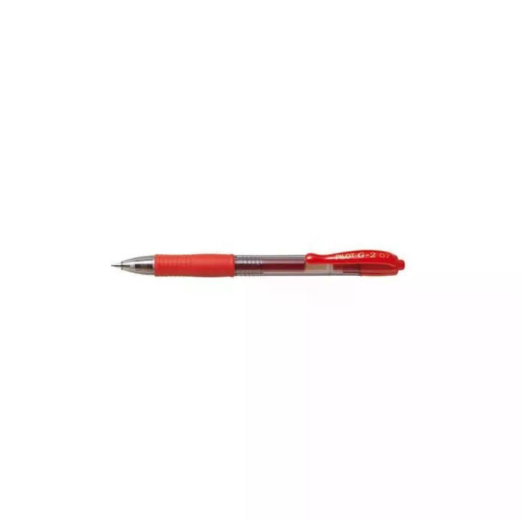 Pilot G-2 07 – Confezione da 12 penne gel rosse, punta 0,7 mm