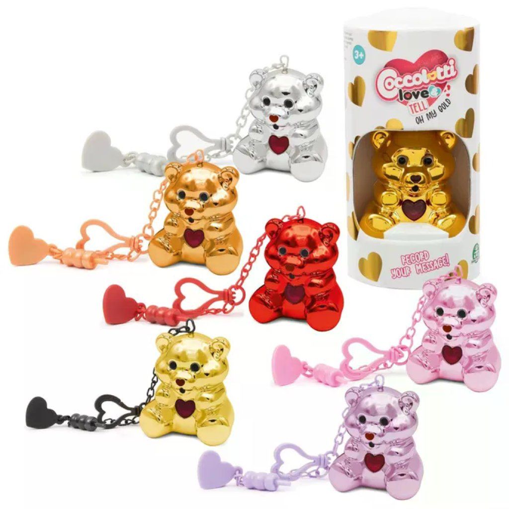 GP TOYS Giochi Preziosi Coccolotti Love & Tell Orsetto Interattivo Portachiavi