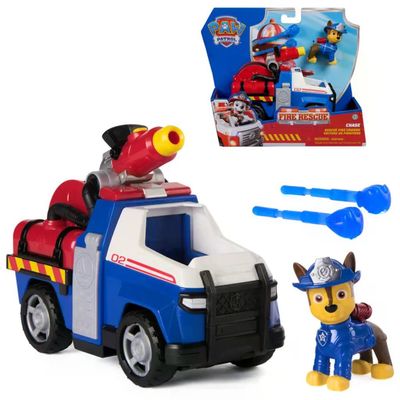 SPIN MASTER PAW Patrol Camion dei Pompieri di Chase con Personaggio e Lanciamissili
