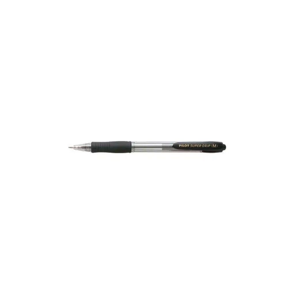 Pilot Super Grip – Confezione da 12 penne a sfera nere