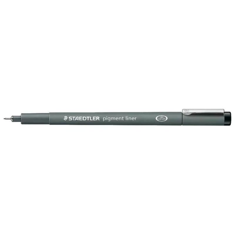 STAEDTLER 308 07-9 VE Pennarello Pigment Liner Punta 0.7 mm Nero Intenso Confezione da 10 Pezzi colore Nero
