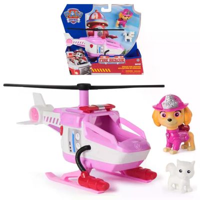 SPIN MASTER PAW Patrol Elicottero Antincendio di Skye con Personaggio e Gattino
