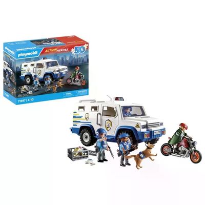 Playmobil 71597 City Action Furgone Portavalori Set Gioco 66 pz Eta' 4+ colore Multicolore
