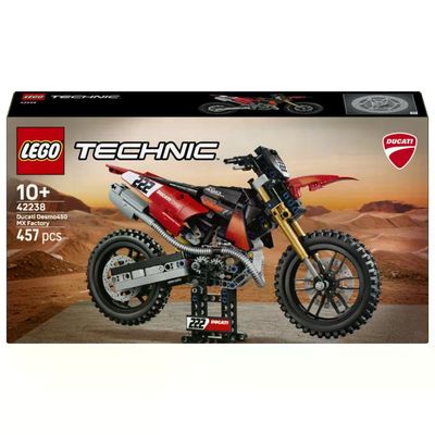 LEGO Technic Ducati Desmo450 MX Factory – Moto da costruire, 457 pezzi