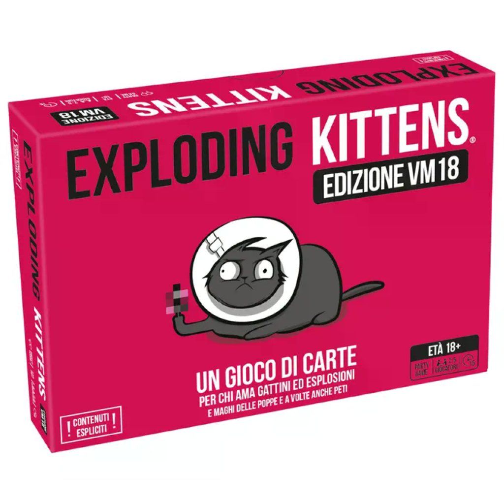 ASMODEE Exploding Kittens VM18 – Gioco di carte per adulti, edizione italiana