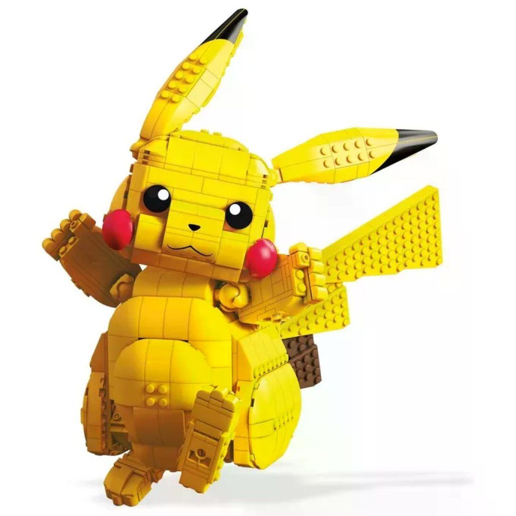 MATTEL MEGA Construx Pikachu Jumbo – Set di costruzione da oltre 600 pezzi, 30,5 cm