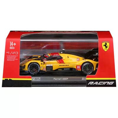 Bburago Ferrari 499P #83 Le Mans 2025 gialla 1:43
