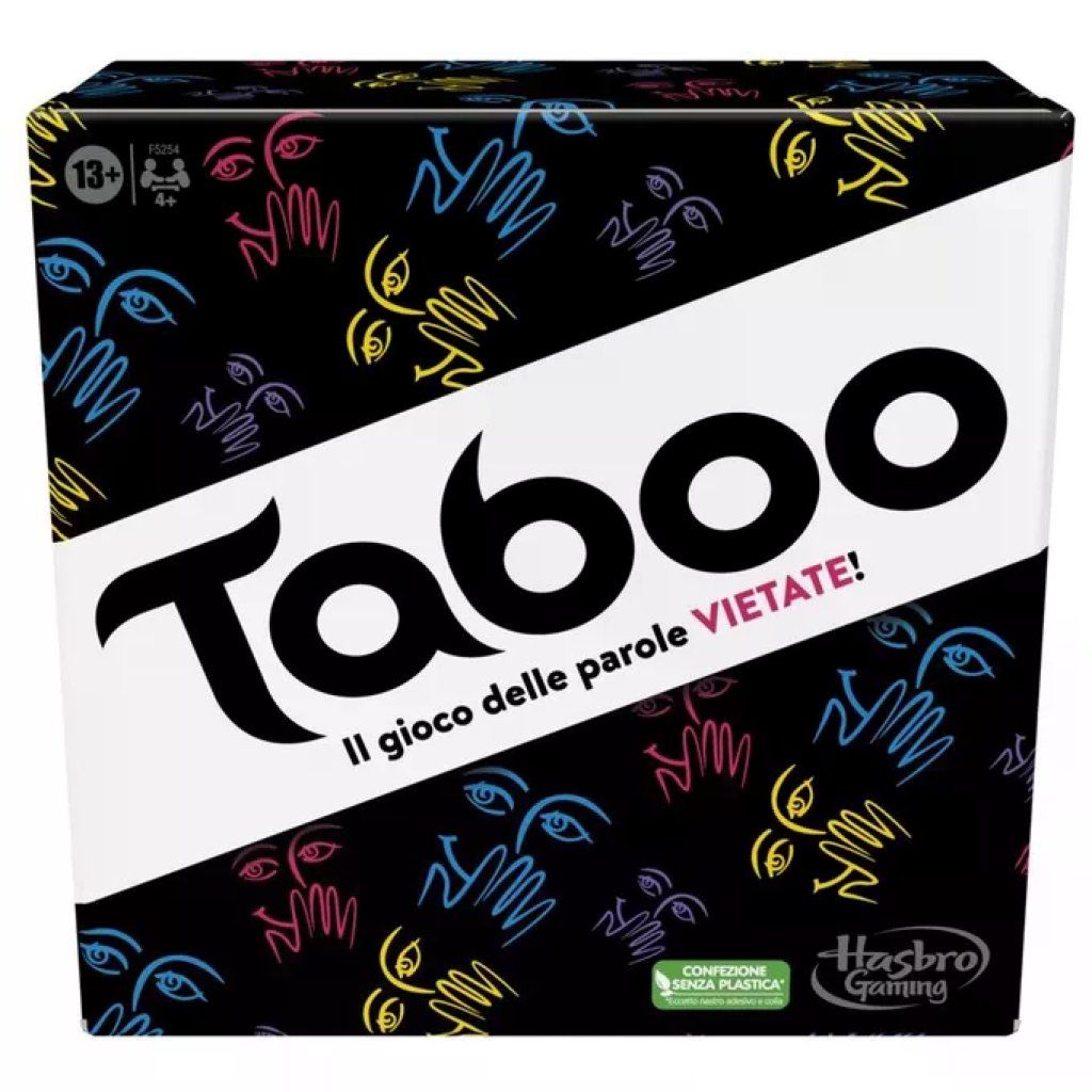 Hasbro Taboo – Gioco di parole da tavolo, 4+ giocatori, 13+ anni
