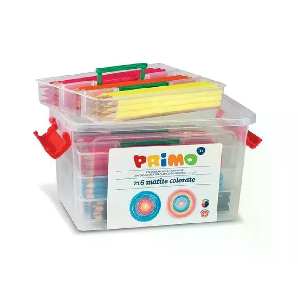 PRIMO P507MAT216 – Set di 216 Matite Colorate in Valigetta