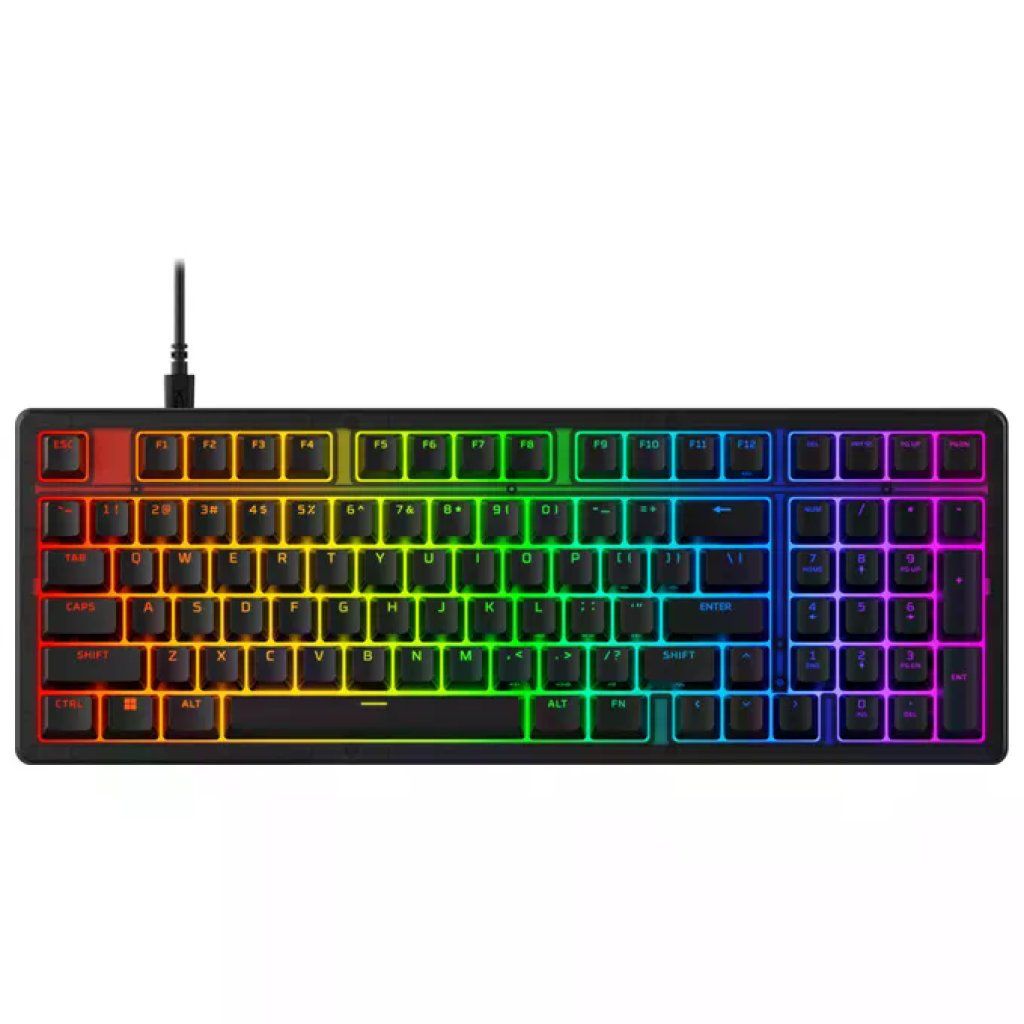HyperX Origins 2 1800 – Tastiera Gaming Meccanica RGB, Switch Red, USB-C, 8000 Hz, Nera