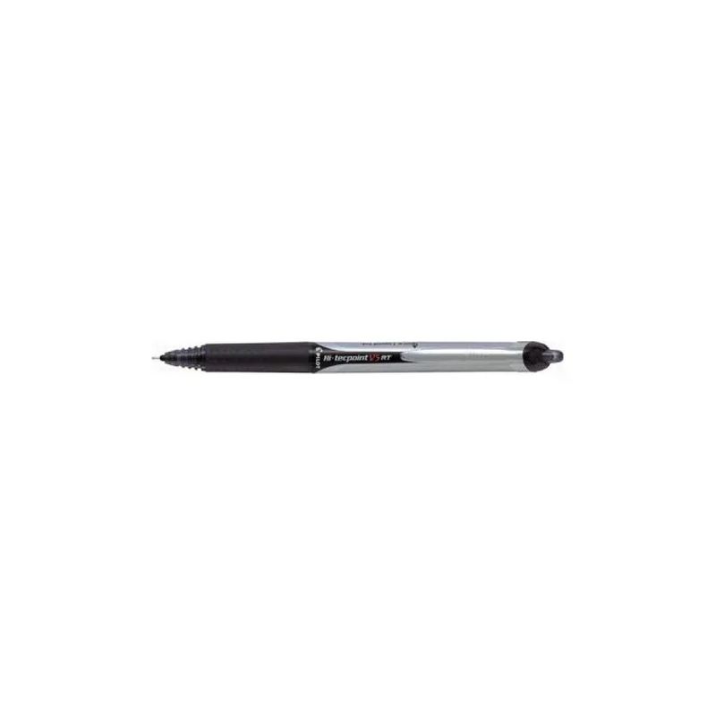 PILOT 217588 Hi Tecpoint V5 RT Roller a Scatto Ricaricabile Punta 0,5 mm Nero