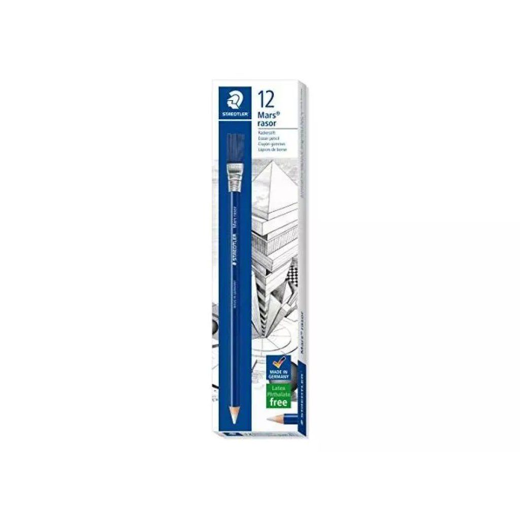 Staedtler Mars Rasor – Confezione da 12 gomme con spazzolino Staedtler Mars Rasor – Confezione da 12 gomme con spazzolino